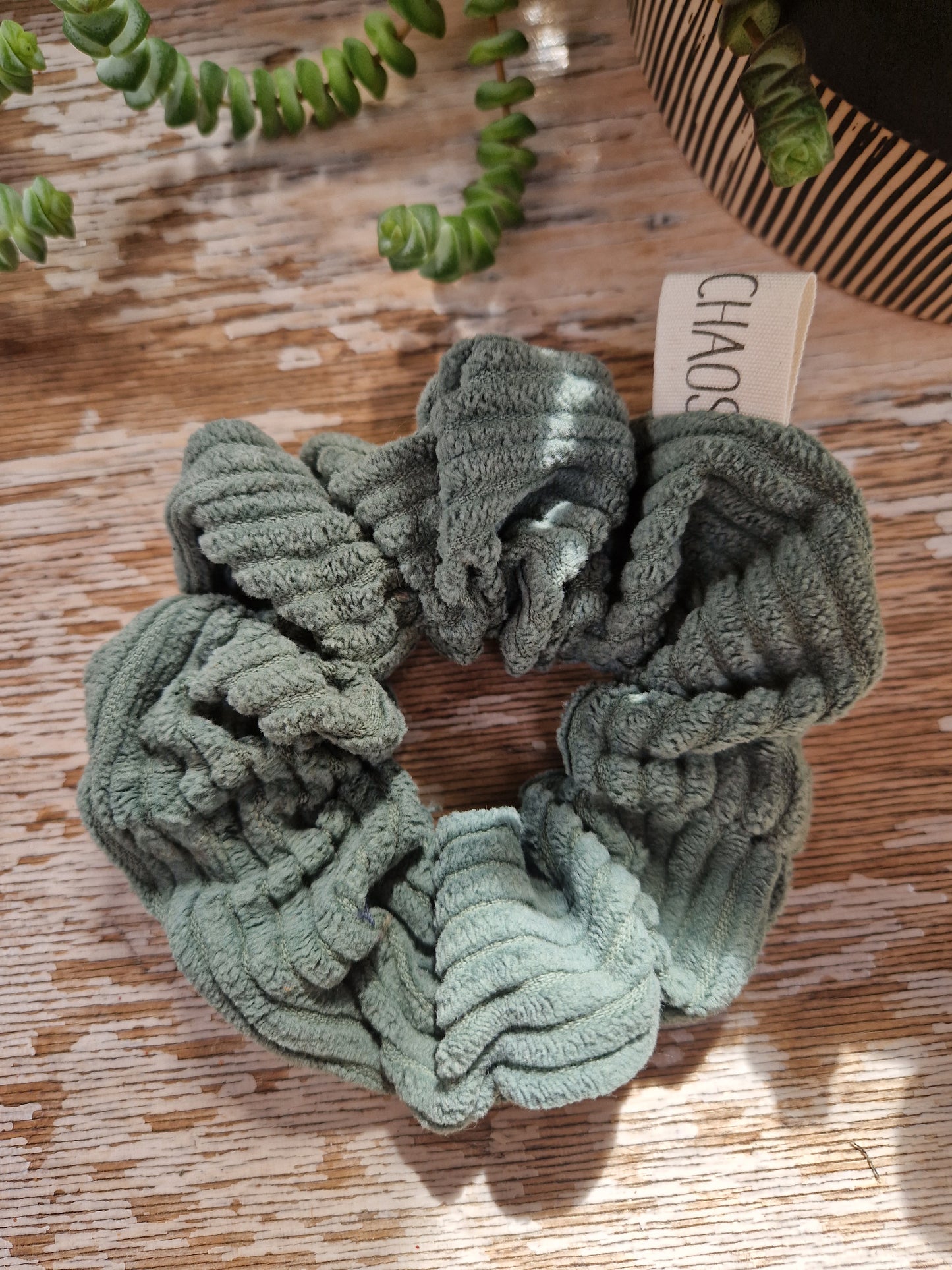 Chunky Teddy Green Dream Scrunchie