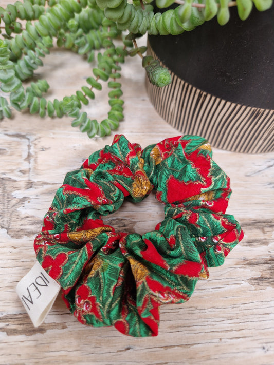 Jingle Holly Scrunchie