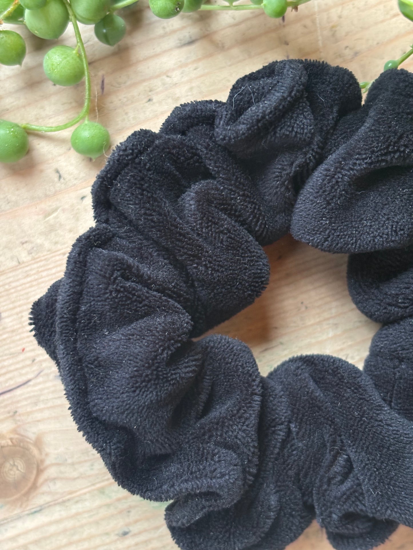 Black Velour Scrunchie