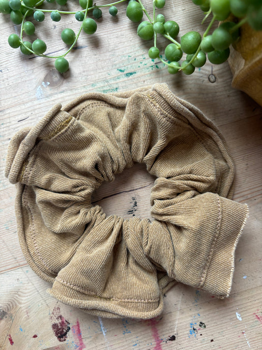 Large Mustard Frills Scrunchie