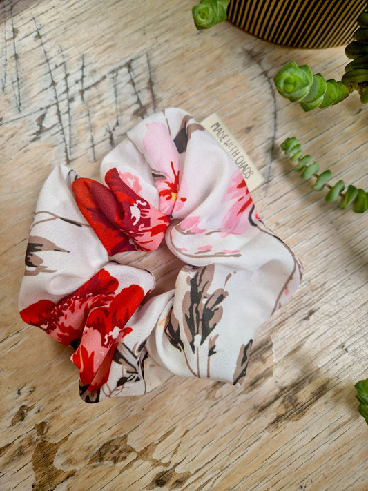 Silk Blossom Scrunchie